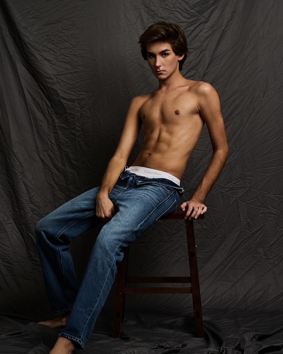 Austin in a studio portrait