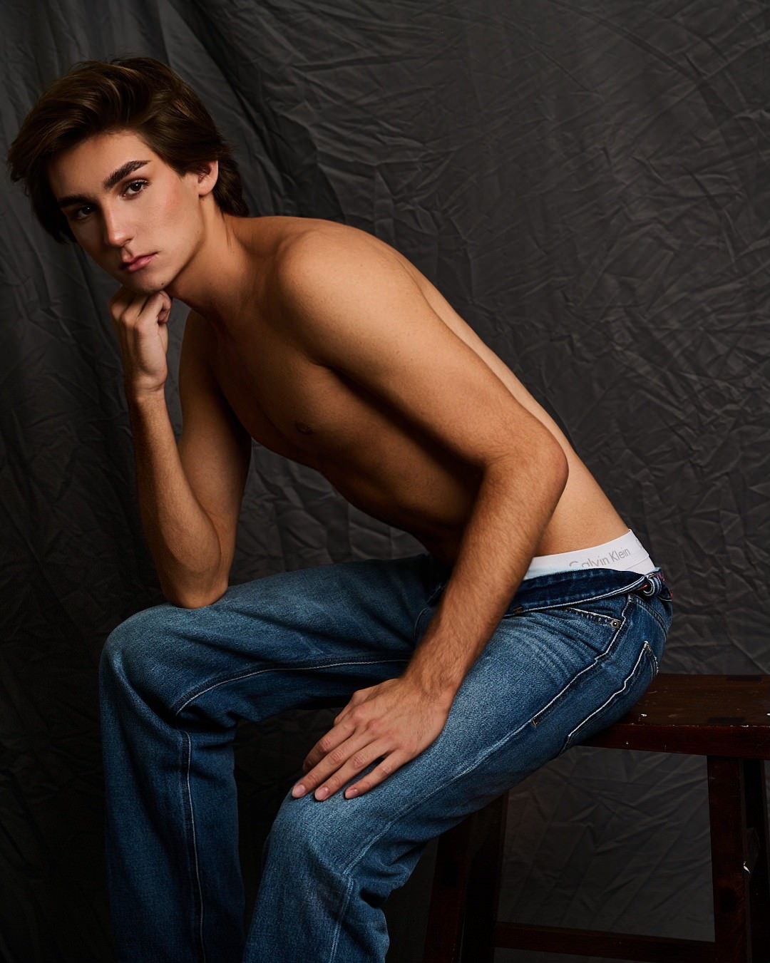 Austin in a studio portrait